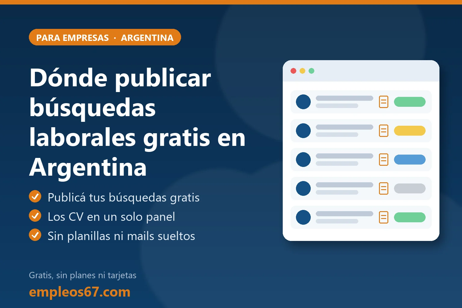 Equipo de selección de personal en Argentina publicando búsquedas laborales gratis